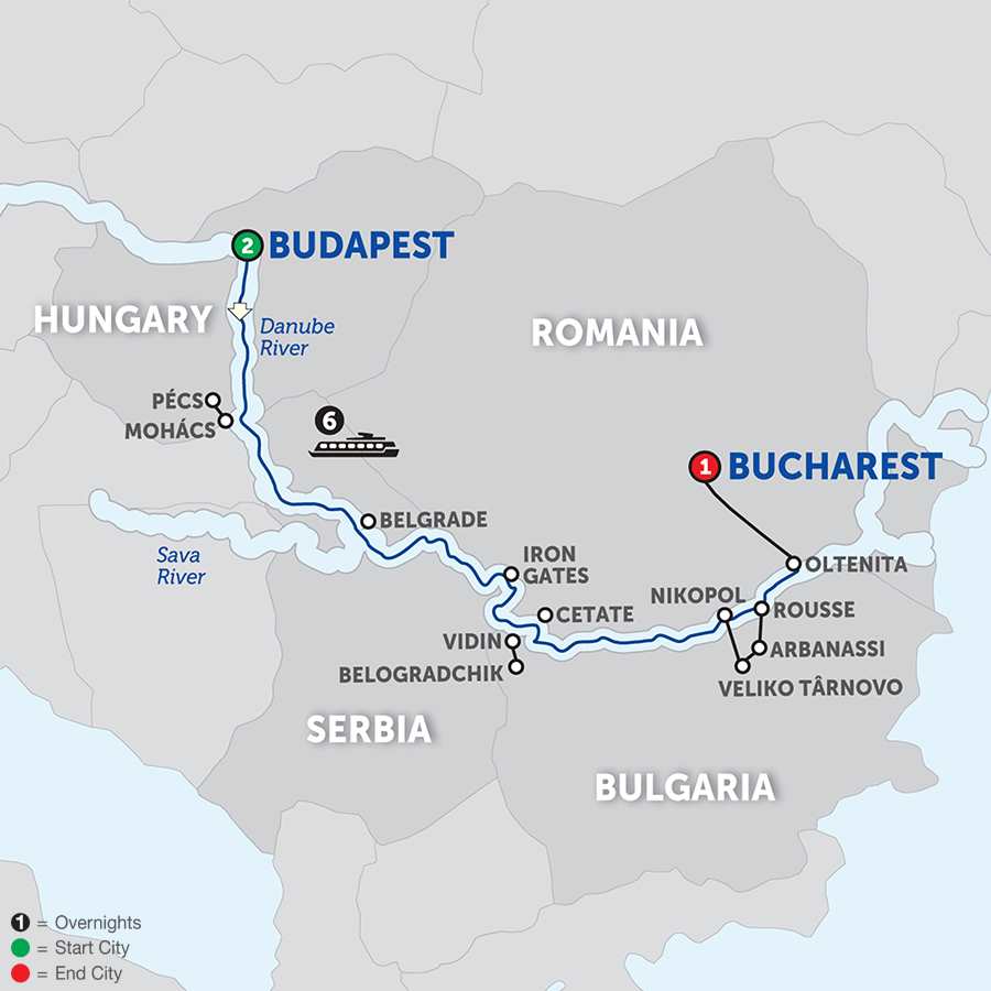 Balkan Trip Map